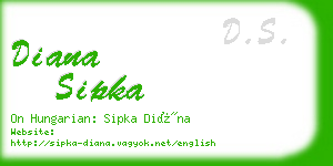 diana sipka business card